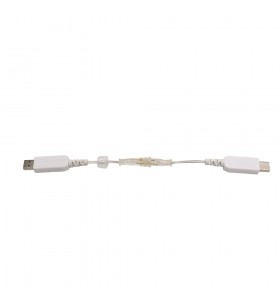 High tenacity usb 5v to 12v M12 2pin male transparent cable